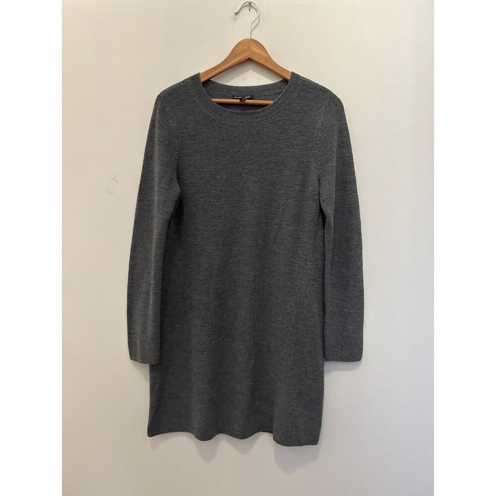 Eileen Fisher Sweater Dress Merino Wool Knit Long Sleeve Pullover Size Small